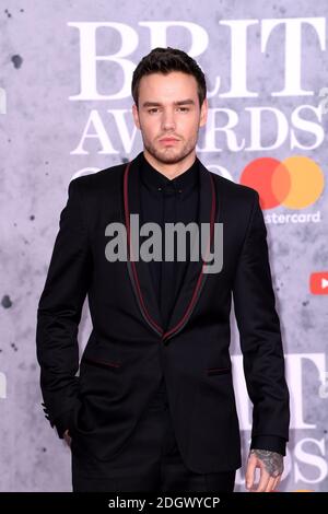 Liam Payne partecipa ai Brit Awards 2019 all'O2 Arena di Londra. Il credito fotografico dovrebbe essere: Doug Peters/EMPICS Entertainment. SOLO PER USO EDITORIALE Foto Stock