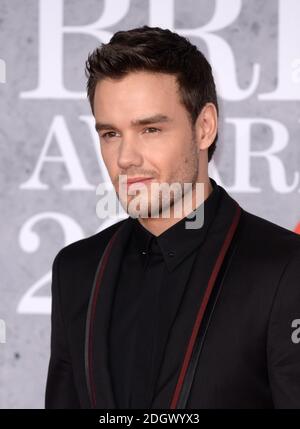 Liam Payne partecipa ai Brit Awards 2019 all'O2 Arena di Londra. Il credito fotografico dovrebbe essere: Doug Peters/EMPICS. SOLO PER USO EDITORIALE Foto Stock