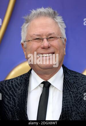 Alan Menken partecipa alla Premiere europea di Aladdin che si è tenuta presso L'ODEON Luxe Leicester Square, Londra Foto Stock