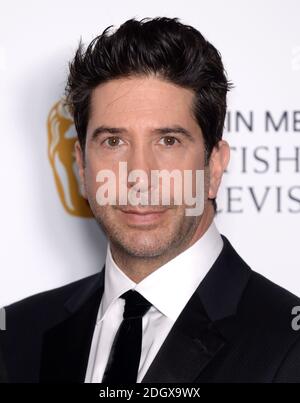 David Schwimmer partecipa ai premi televisivi Virgin Media BAFTA, che si tengono al Royal Festival Hall di Londra. Il credito fotografico dovrebbe essere: Doug Peters/EMPICS Foto Stock