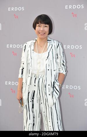 --FILE--Angelica Cheung, conosciuto anche in cinese come Zhang Yu, si presenta ad un evento di moda a Pechino, Cina, 28 agosto 2018. Angelica Cheung, la modifica Foto Stock