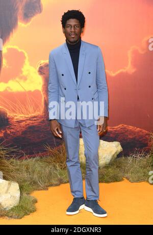 Labrinth alla prima europea del Re Leone, Odeon Cinema, Leicester Square, Londra. Il credito fotografico dovrebbe essere: Doug Peters/EMPICS Foto Stock