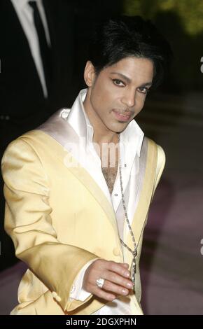 Prince partecipa al Vanity Fair Party Oscar Party di Los Angeles il 25/02/2007. Foto Stock