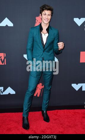 Shawn Mendes in arrivo al MTV Video Music Awards 2019, tenuto presso il Prudential Center di Newark, NJ. Il credito fotografico dovrebbe essere: Doug Peters/EMPICS Foto Stock