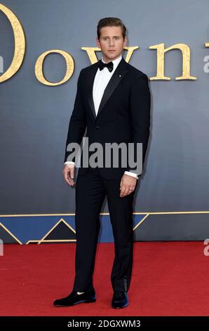 Allen Leech frequentando la premiere mondiale di Cavendish Abbey, svoltasi presso il Cineworld Leicester Square, Londra. Foto Stock