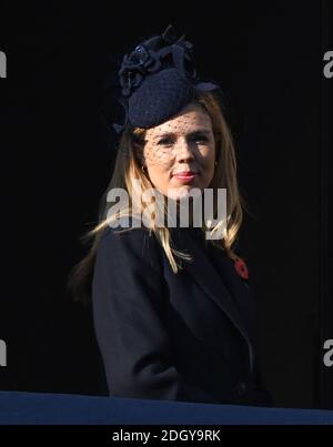 Carrie Symonds partecipa al Servizio Nazionale della Rimembranza al Cenotaph, Whitehall, Londra. Il credito fotografico dovrebbe essere: Doug Peters/EMPICS Foto Stock