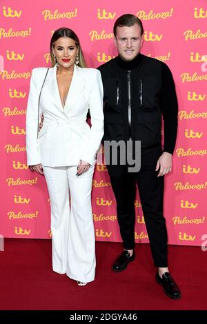 Georgia Kousoulou e Tommy Mallet partecipano all'ITV Palooza che si tiene al Royal Festival Hall, Southbank Centre, Londra. Foto Stock