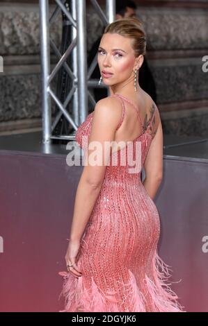 Scarlett Johansson partecipa al 73° British Academy Film Awards tenutosi presso la Royal Albert Hall di Londra. Il credito fotografico dovrebbe essere: Doug Peters/EMPICS Entertainment Foto Stock