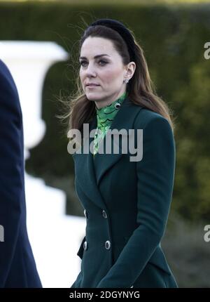 Il Duca e la Duchessa di Cambridge incontrano il Presidente d'Irlanda, Dublino. Il credito fotografico dovrebbe essere: Doug Peters/EMPICS Foto Stock