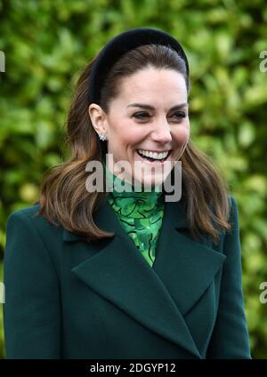 Il Duca e la Duchessa di Cambridge incontrano il Presidente d'Irlanda, Dublino. Il credito fotografico dovrebbe essere: Doug Peters/EMPICS Foto Stock