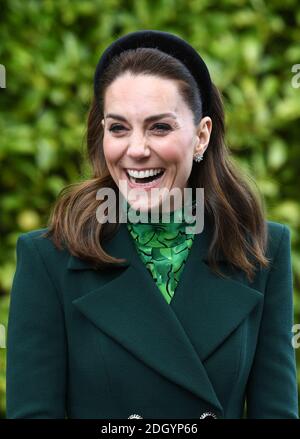 Il Duca e la Duchessa di Cambridge incontrano il Presidente d'Irlanda, Dublino. Il credito fotografico dovrebbe essere: Doug Peters/EMPICS. Foto Stock