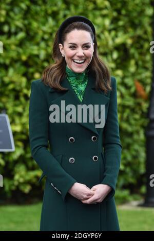 Il Duca e la Duchessa di Cambridge incontrano il Presidente d'Irlanda, Dublino. Il credito fotografico dovrebbe essere: Doug Peters/EMPICS. Foto Stock