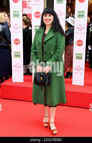 Melissa Hemsley arriva al Prince's Trust Awards 2020 al London Palladium, Londra. Il credito immagine dovrebbe essere: Doug Peters/EMPICS Foto Stock