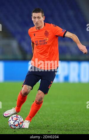 Hans Vanaken del Club Brugge in azione durante la UEFA Champions League, partita di calcio del Gruppo F tra SS Lazio e Club Br/LM Foto Stock