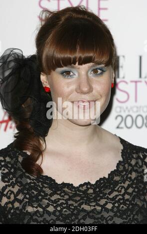 Kate Nash arriva per gli ELLE Style Awards 2008, The Westway, West London. Foto Stock