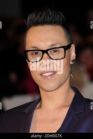 GOK WAN arriva alla prima inglese di Seven Pounds, Leicester Square, Londra. Foto Stock