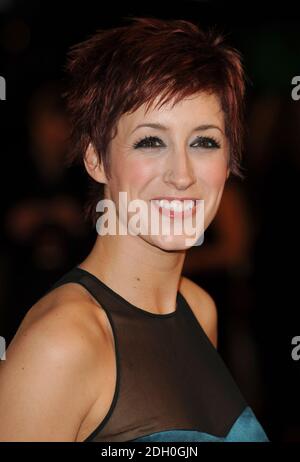 Connie Fisher arriva per la prima britannica di 'Valkyrie' tenuta all'Odeon Leicester Square a Londra. Foto Stock