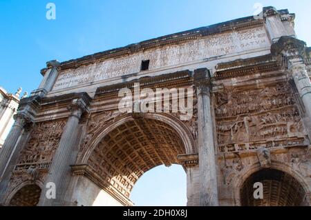 L'Arco di Settimio Severo Foto Stock