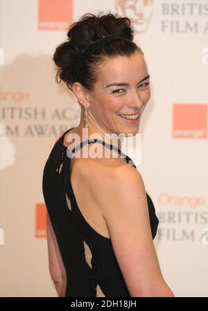 Olivia Williams al backstage degli Orange British Academy Film Awards 2010, The Royal Opera House, Covent Garden, Londra. Foto Stock