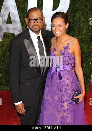 Forest e Keisha Whitaker arrivano al Vanity Fair Oscar Viewing Party 2010, presso la Sunset Tower, Los Angeles Foto Stock