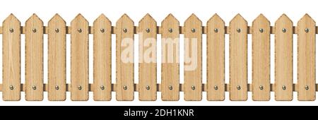 Recinzione in legno 3D Foto Stock