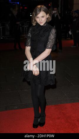 Chloe Grace Moretz arriva al London Film Festival Premiere di Let Me in, Vue Cinema, Leicester Square, Londra. Foto Stock