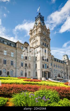 Quebec Parlamento edificio, costruito nel secondo stile Impero a Quebec City, Canada. Foto Stock