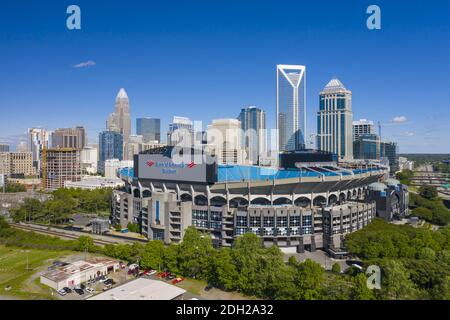 Vedute aeree della Citta' di Charlotte, Carolina del Nord Foto Stock