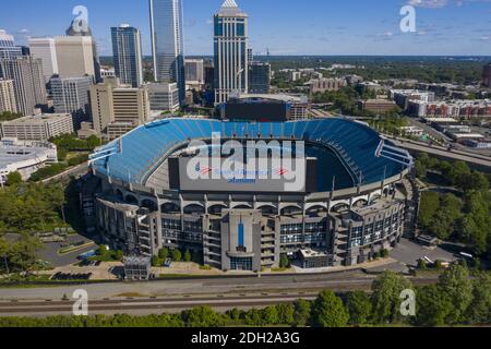 Vedute aeree della Citta' di Charlotte, Carolina del Nord Foto Stock