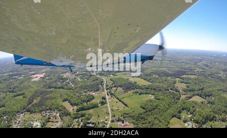 Aereo di aviazione generale su un volo normale Foto Stock