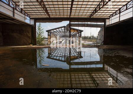 Orta di Atella (Na), 31/10/2013: Fabbrica abbandonata. ©Andrea Sabbadini Foto Stock
