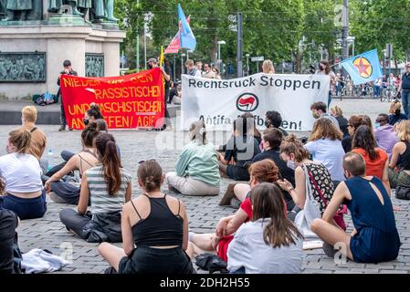 Dimostrazione contro il razzismo Foto Stock