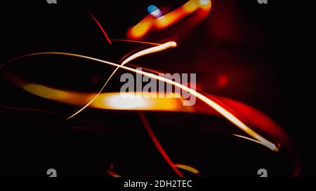 Line abstraction,wavy art pattern,texture for design. Foto Stock