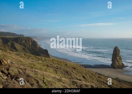 Una vista della costa dell'Oregon dal parco statale Foto Stock