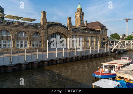 AMBURGO, GERMANIA - 08 agosto 2020: Vista speciale della sala d'asta del pesce ad Amburgo, Germania Foto Stock