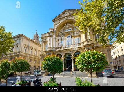 Il Teatro dell'Opera e Teatro nella città provenzale di Avignone Francia. Foto Stock