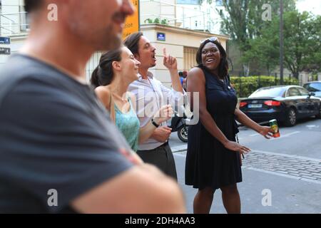 Laetitia Avia, députée LREM de la 8e circonscription de Paris, à la fête de la musique, dans le 12 e circondario de Paris. 21 juin 2017. Foto di Axelle de russe/ABACAPRESS.COM Foto Stock