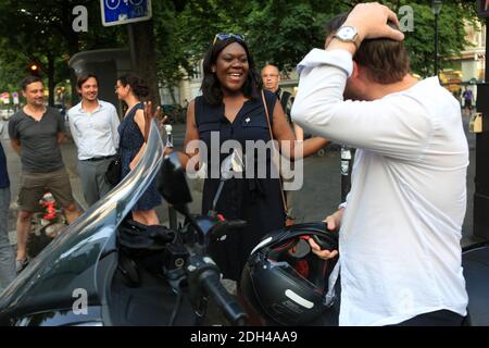 Laetitia Avia, députée LREM de la 8e circonscription de Paris, à la fête de la musique, dans le 12 e circondario de Paris. 21 juin 2017. Foto di Axelle de russe/ABACAPRESS.COM Foto Stock