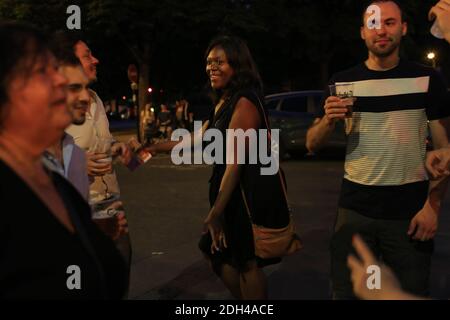 Laetitia Avia, députée LREM de la 8e circonscription de Paris, à la fête de la musique, dans le 12 e circondario de Paris. 21 juin 2017. Foto di Axelle de russe/ABACAPRESS.COM Foto Stock