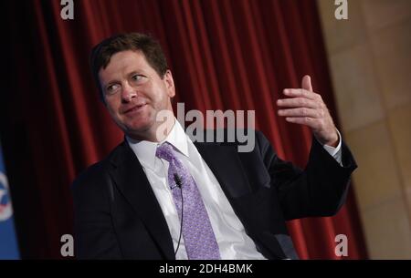 Jay Clayton, presidente della US Securities and Exchange Commission parla alla Camera di Commercio il 26 luglio 2017 a Washington, DC. . Foto di Olivier Douliery/Abaca Foto Stock