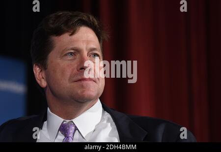 Jay Clayton, presidente della US Securities and Exchange Commission parla alla Camera di Commercio il 26 luglio 2017 a Washington, DC. . Foto di Olivier Douliery/Abaca Foto Stock