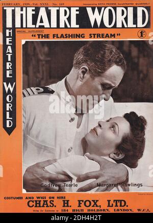 Godfrey Tearle e Margaret Rawlings nel gioco 'The Flashing Stream'. Foto Stock