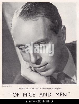 Norman Marshall - Produttore del gioco 'di topi e. Uomo Foto Stock