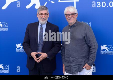 John Landis e Ricky Tognazzi partecipano alla Galleria fotografica della giuria di Classici di Venezia durante il 74a Festival Internazionale del Cinema di Venezia (Mostra di Venezia) al Lido di Venezia il 30 agosto 2017. Foto di Aurore Marechal/ABACAPRESS.COM Foto Stock