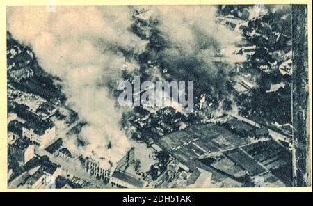 BIALYSTOK, POLONIA - GIUGNO 1941: La battaglia di Bialystok Minsk fu un'operazione strategica tedesca condotta dal Wehrmacht's Army Group Center sotto F. Foto Stock