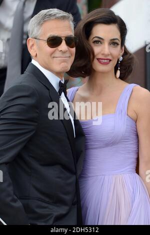 George Clooney si recò al Premiere di Suburbicon in barca durante il 74a Festival Internazionale del Cinema di Venezia (Mostra di Venezia) al Lido di Venezia il 02 settembre 2017. Foto di Aurore Marechal/ABACAPRESS.COM Foto Stock