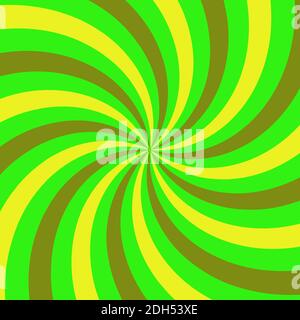 Immagine di sfondo astratta con forma a spirale verde. Illustrazione Vettoriale