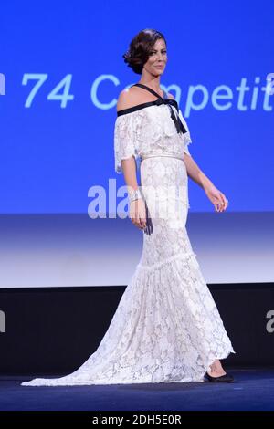 Anna Mouglalis partecipa alla cerimonia di chiusura del 74a Festival Internazionale del Cinema di Venezia (Mostra di Venezia) al Lido di Venezia il 09 settembre 2017. Foto di Aurore Marechal/ABACAPRESS.COM Foto Stock