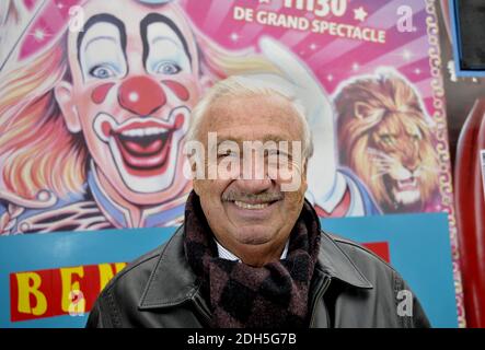 Marcel Campion et les Forains sont en tête de la manifestation contre la riforme du code du travail du gouvernement Macron a Parigi, Francia il 12 settembre 2017. Foto di Alain Apaydin/ABACAPRESS.COM Foto Stock