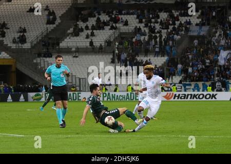 UEFA Europa League Group Stage. Giorno 1 Gruppo i: Giordania Amavi durante l'Olympique de Marseille contro Konyaspor all'Orange Vélodrome di Marsiglia il 14 settembre 2017. Foto di Guillaume Chagnard/ABACAPRESS.COM Foto Stock